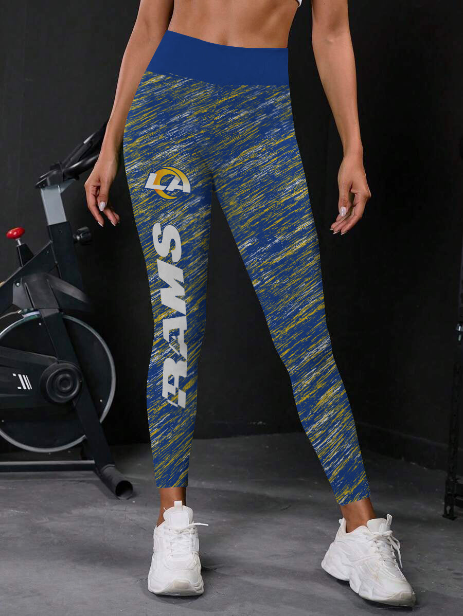 Los Angeles Rams High Waist Push Up Printed Leggings (1)