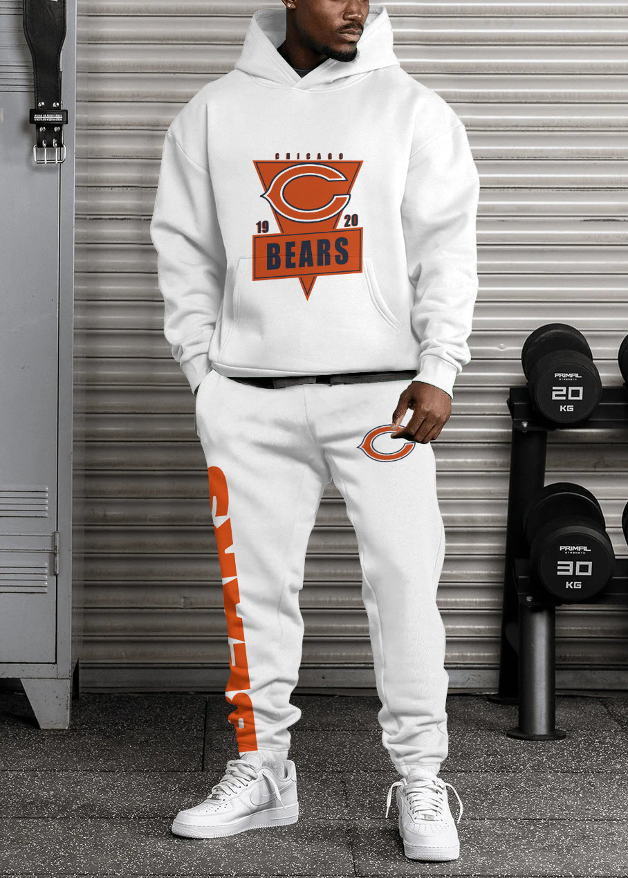 Chicago Bears Combo Pullover Hoodie And Sweatpants AZBTPHSP000231