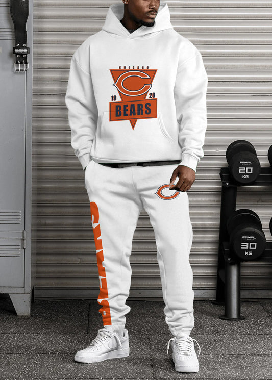 Chicago Bears Combo Pullover Hoodie And Sweatpants AZBTPHSP000231