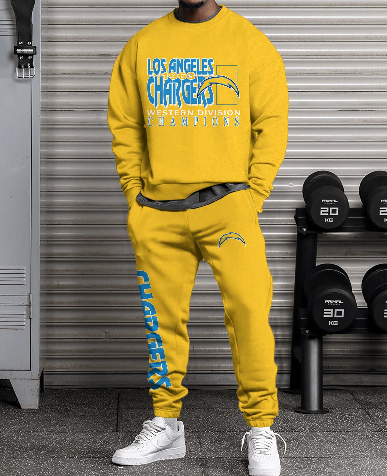 Los Angeles Chargers Combo 3D Sweatsuit and Sweatpants Unisex CBSP67