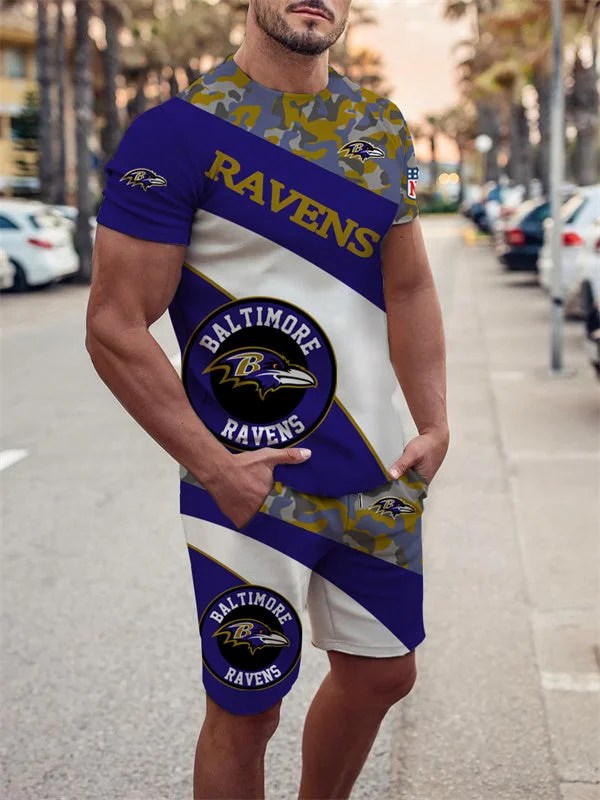 Baltimore Ravens T-shirt and Shorts AZTS251