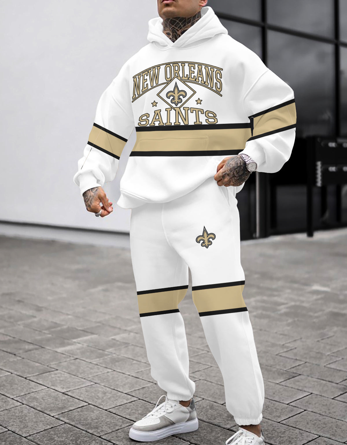 New Orleans Saints Combo Pullover Hoodie And Sweatpants AZBTPHSP000449
