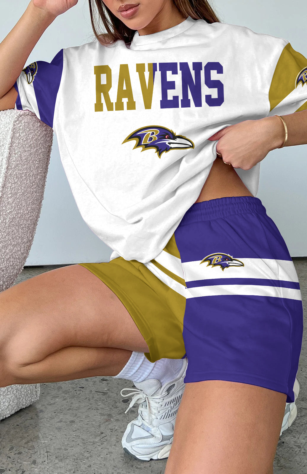 Baltimore Ravens  Limited Edition Top And Shorts Two-Piece Suits