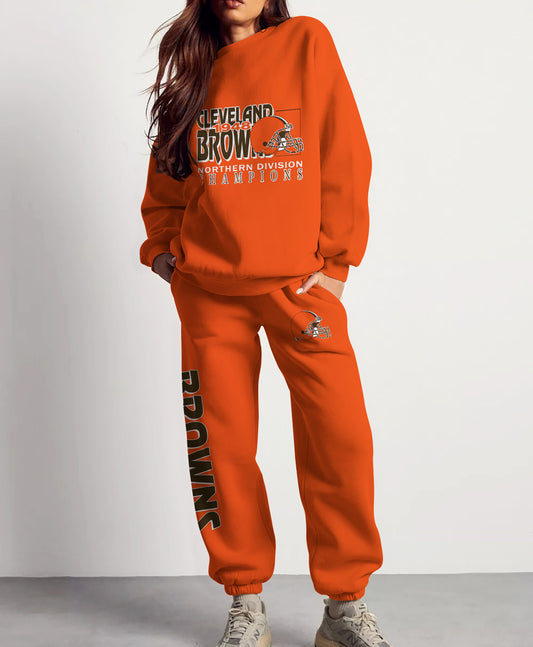 Cleveland Browns Combo 3D Sweatsuit and Sweatpants Unisex CBSP62