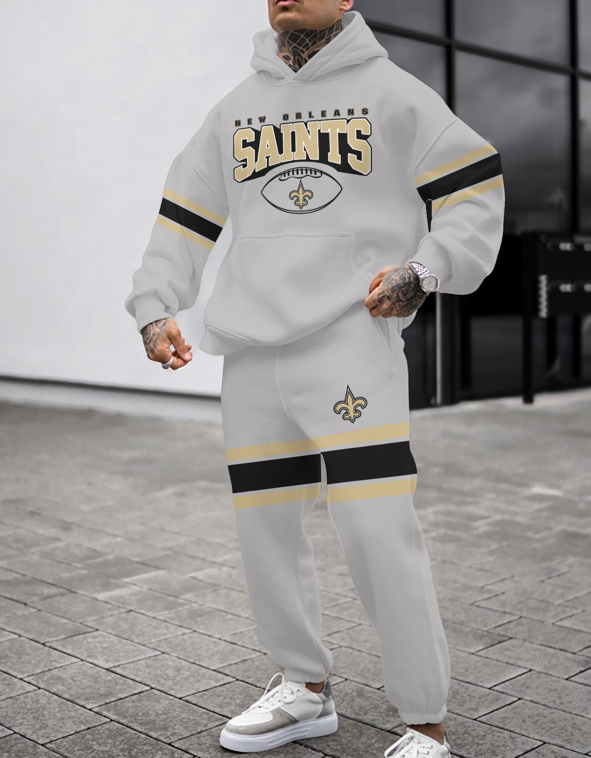 New Orleans Saints Combo Pullover Hoodie And Sweatpants AZBTPHSP000180