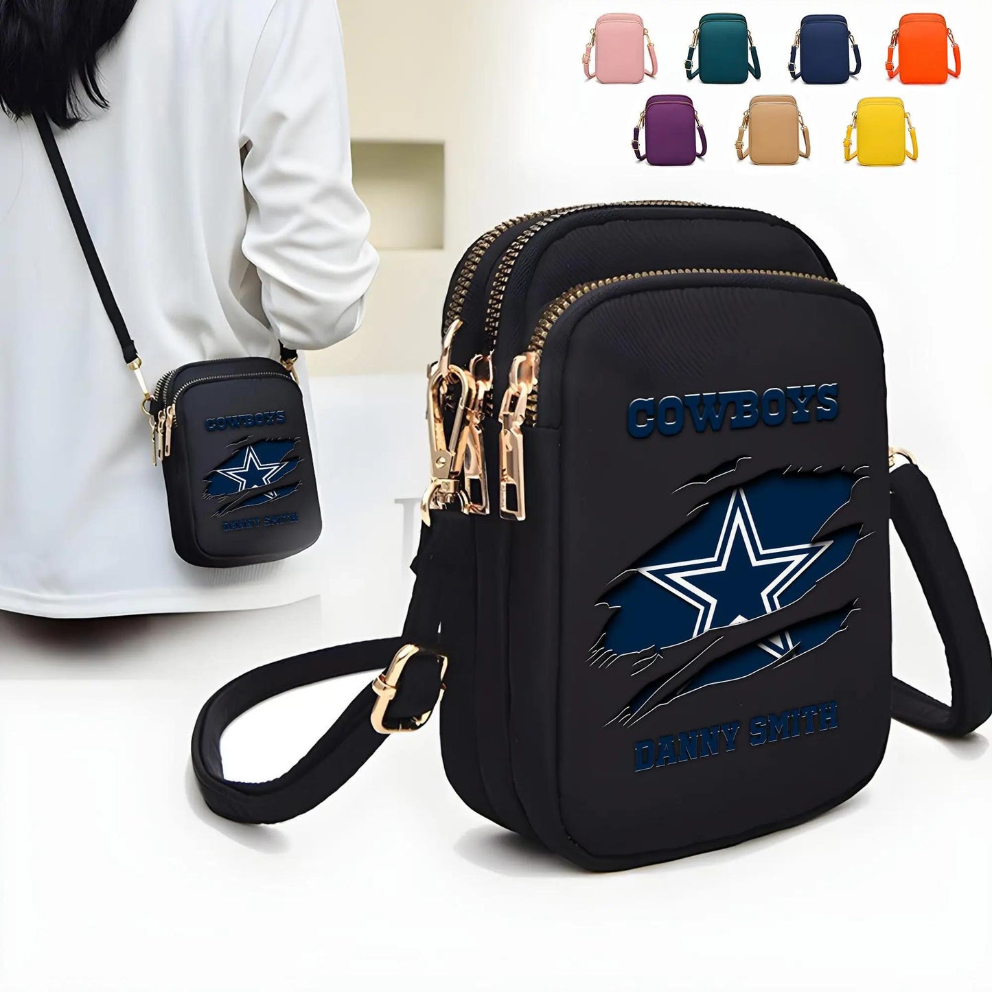 Dallas Cowboys Mini Crossbody Bag for Women New Trending 2025 AZBT2DMCB000030