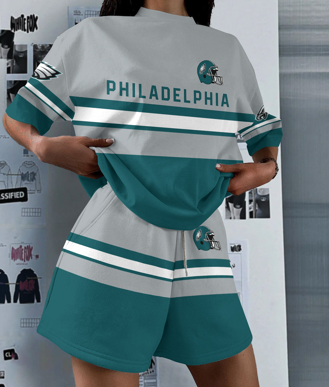 Philadelphia Eagles Limited Edition Top And Shorts Two-Piece Suits (1)