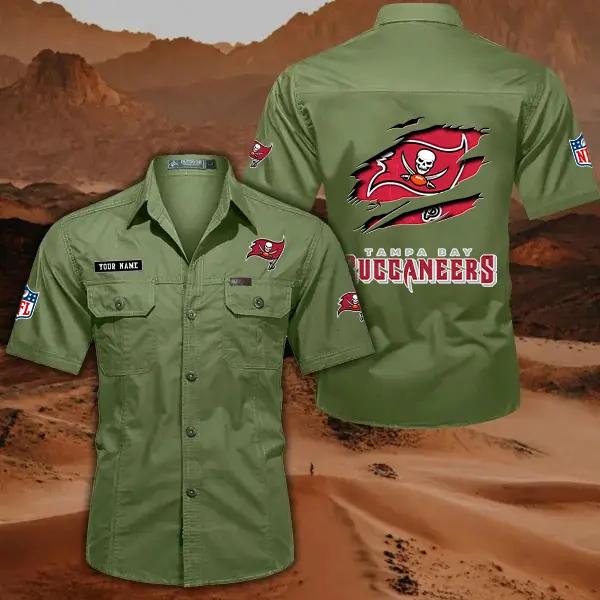 Tampa Bay Buccaneers Men’s Short Sleeve Cargo Shirts New 2025 AZBT2DCGS000029