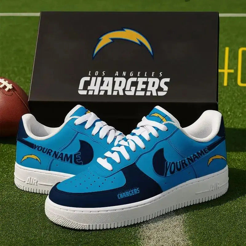 Los Angeles Chargers New Personalized AF1-1 Sneakers 2025 AZBTAF1N000018
