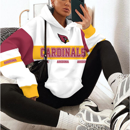 Arizona Cardinals Printed Hooded Pocket Pullover Hoodie AZBTPH000124