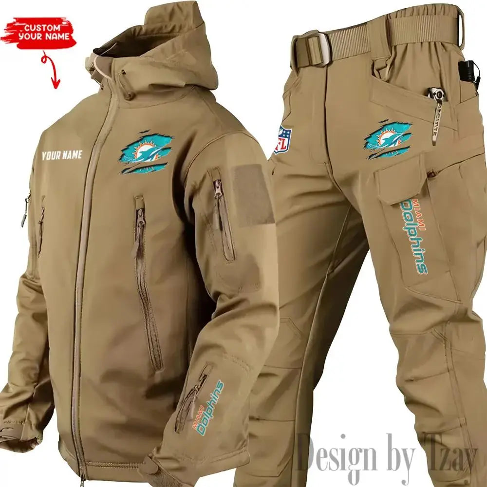 Miami Dolphins Outdoor Jacket and Pants 000088