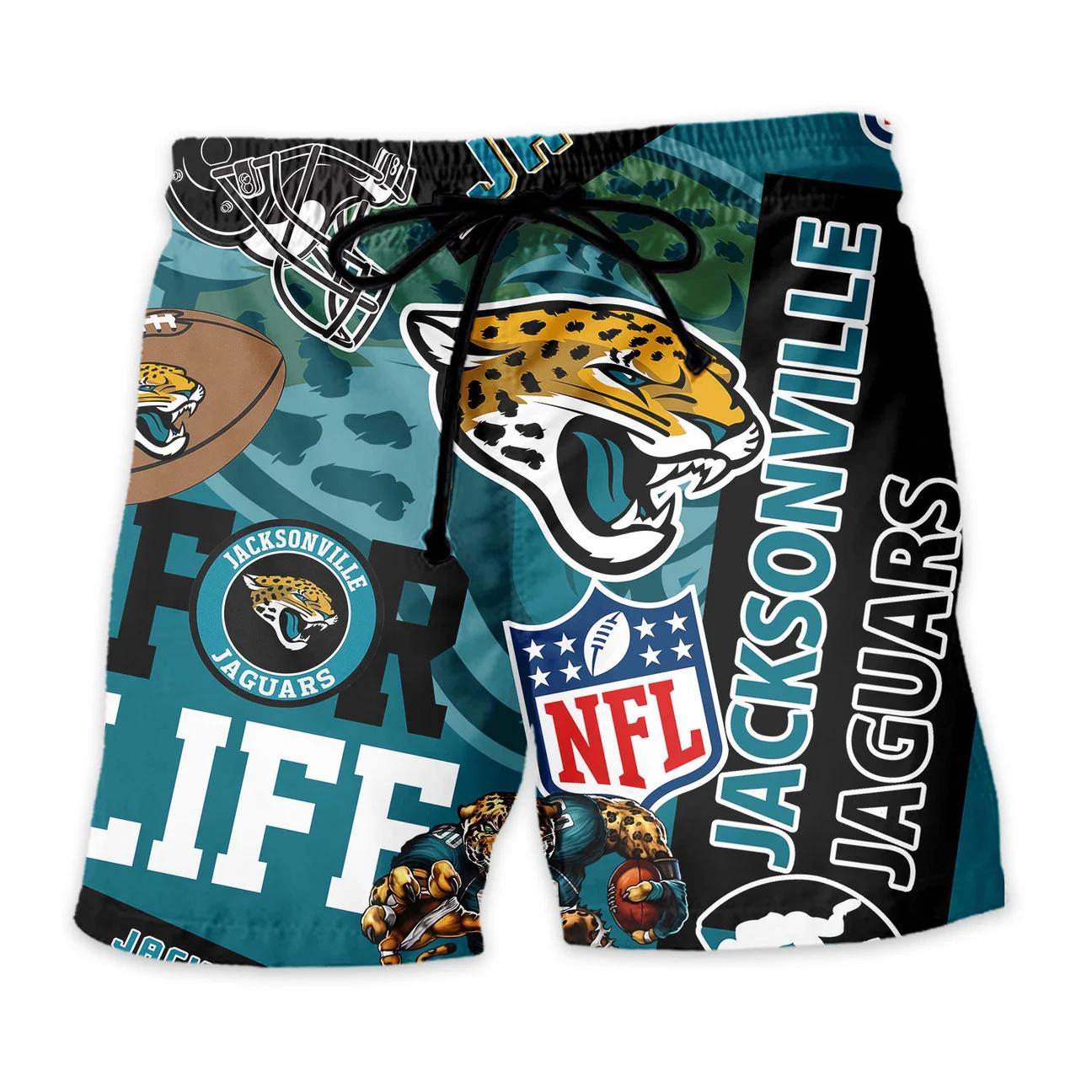Jacksonville Jaguars Custom Limited Edition For Life Hawaiian Shirt and Shorts AZHAHWSS000265