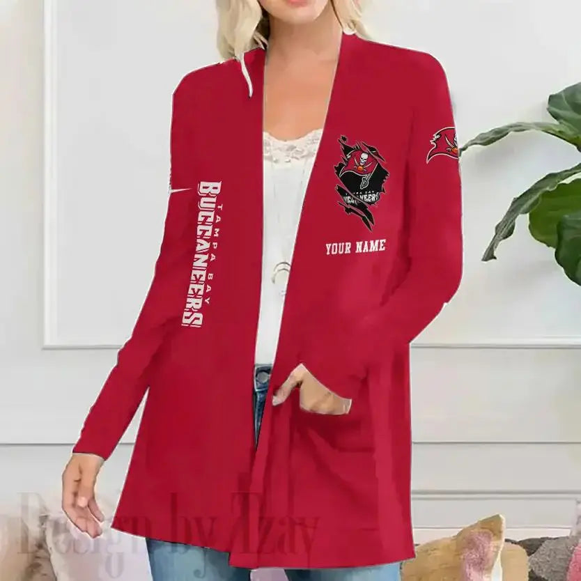 Tampa Bay Buccaneers Women Patch Pocket Cardigan BT184
