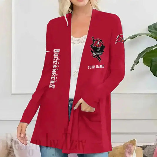 Tampa Bay Buccaneers Women Patch Pocket Cardigan BT184