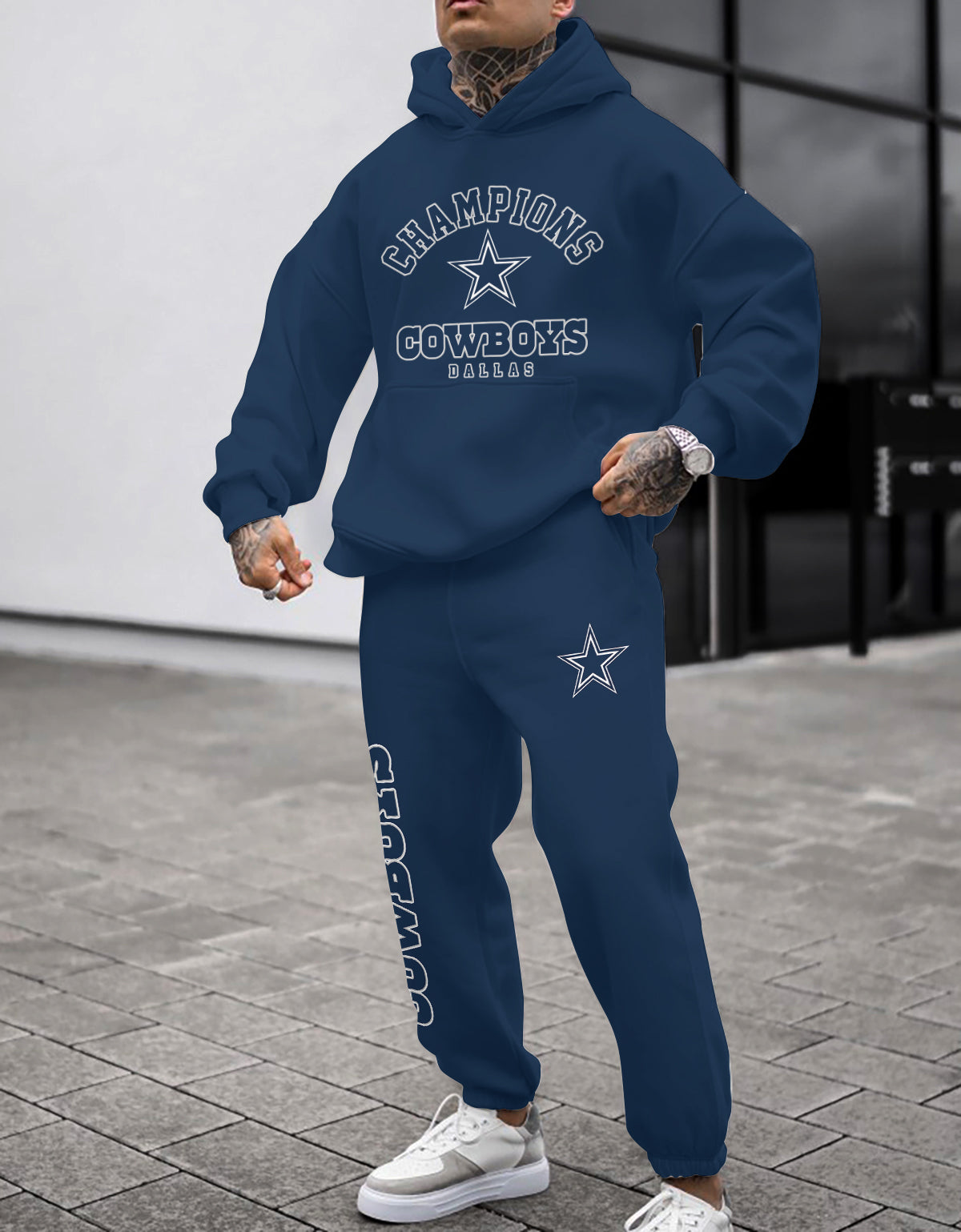 Dallas Cowboys Combo Pullover Hoodie And Sweatpants AZBTPHSP000005
