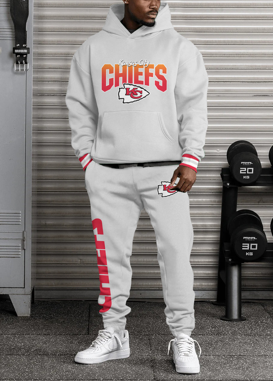 Kansas City Chiefs Combo Pullover Hoodie And Sweatpants AZBTPHSP000036