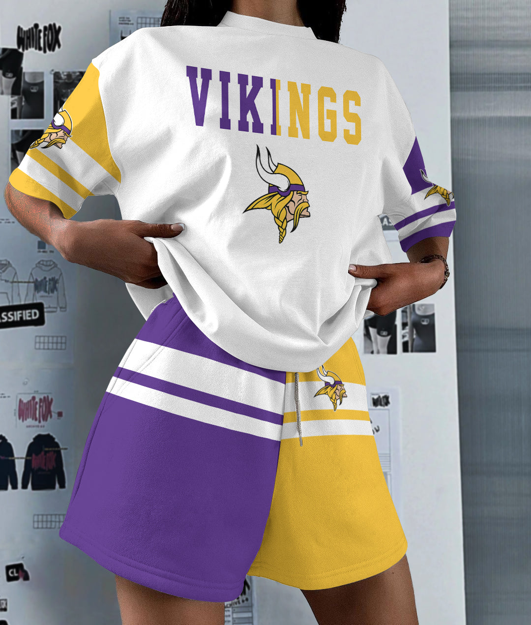 Minnesota Vikings  Limited Edition Top And Shorts Two-Piece Suits