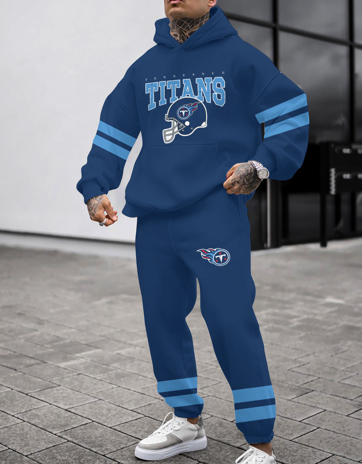 Tennessee Titans Combo Pullover Hoodie And Sweatpants AZBTPHSP000320