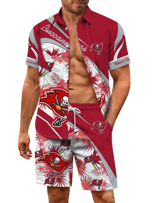 Tampa Bay Buccaneers Combo Hawaiian Shirt and Shorts AZBTHWSS000036