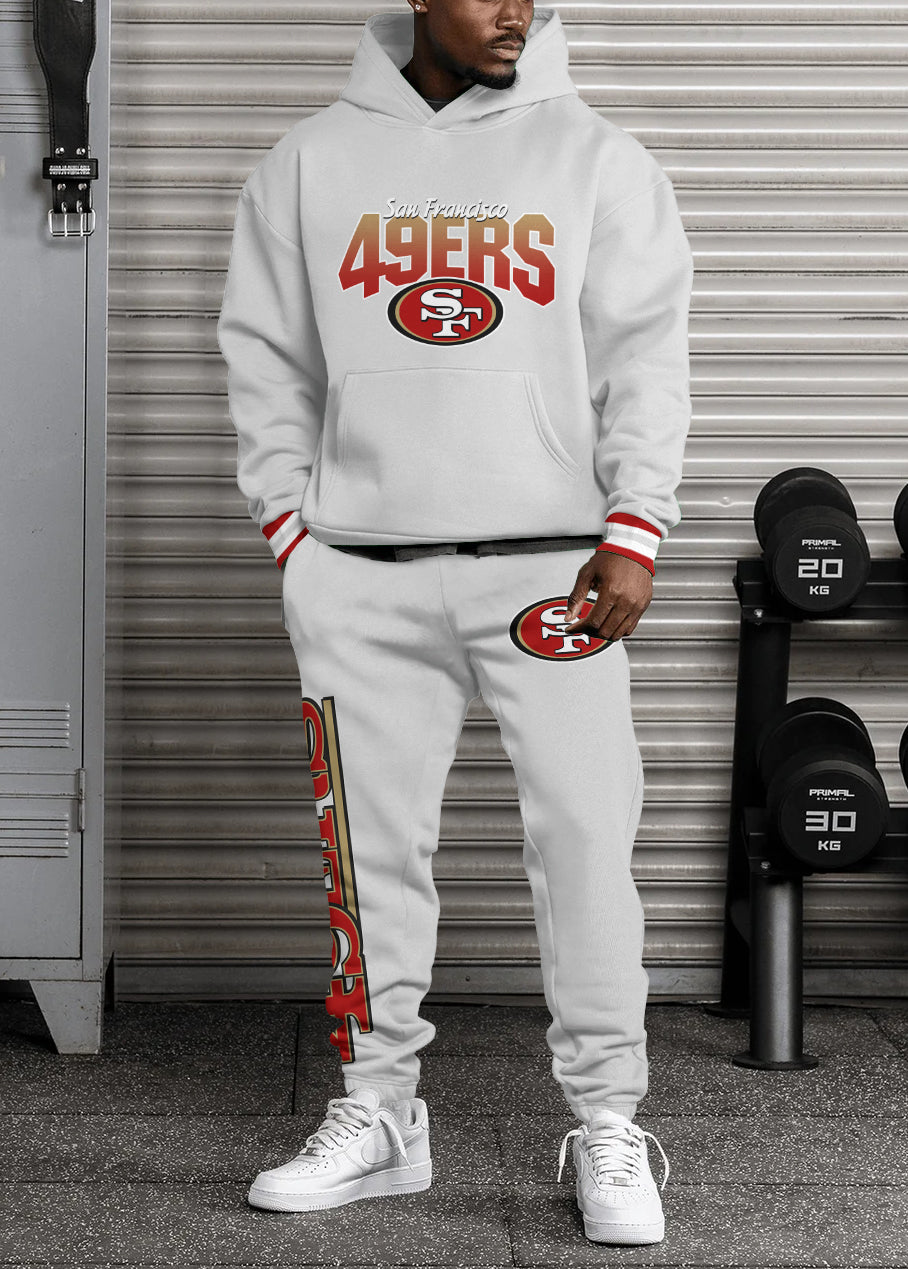 San Francisco 49ers Combo Pullover Hoodie And Sweatpants AZBTPHSP000100
