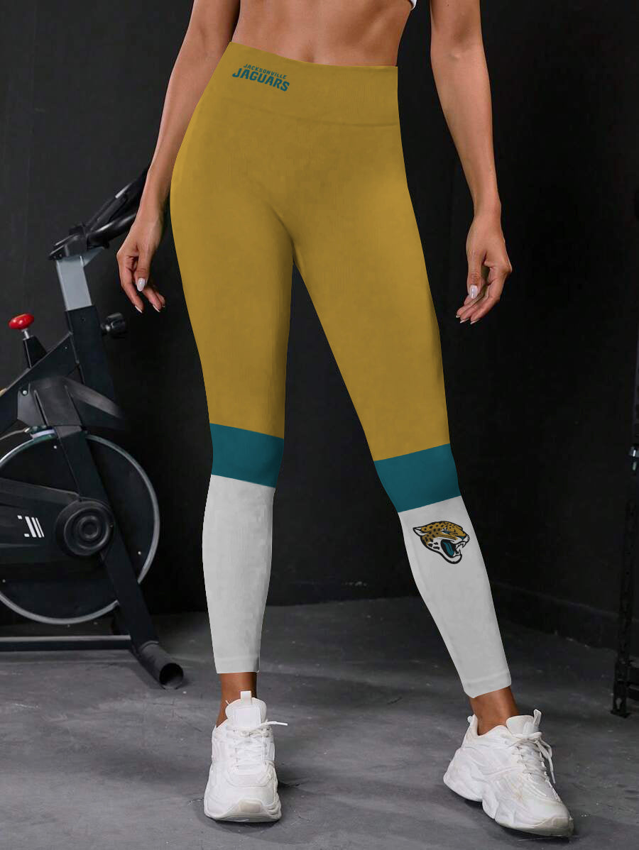 Jacksonville Jaguars High Waist Push Up Printed Leggings