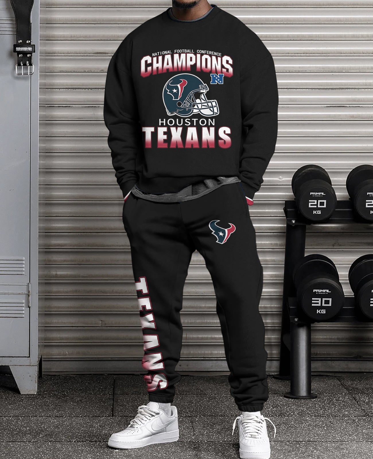 Houston Texans Combo 3D Sweatsuit and Sweatpants Unisex CBSP229