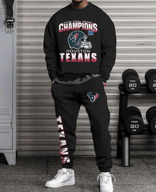 Houston Texans Combo 3D Sweatsuit and Sweatpants Unisex CBSP229