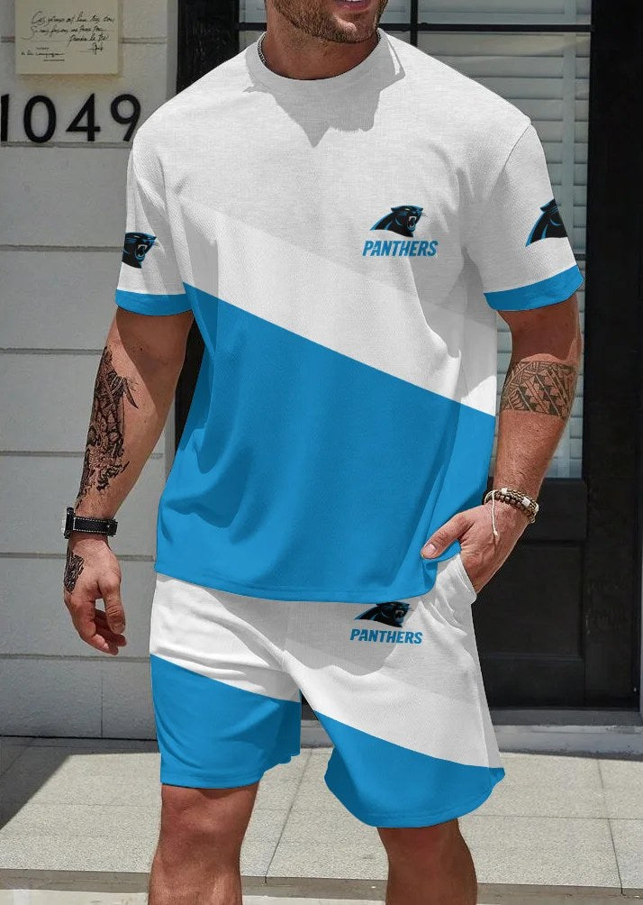 Carolina Panthers T-shirt and Shorts AZBTTSAS000031