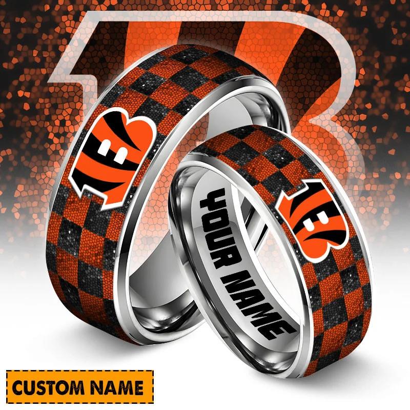 Cincinnati Bengals Special Stainless Ring Custom Name AZBTSR000001