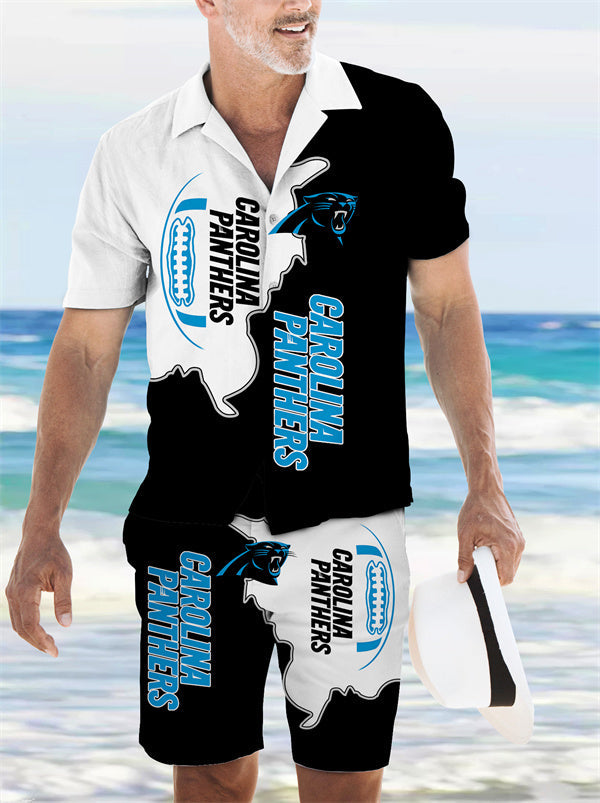 Carolina Panthers Combo Hawaiian Shirt and Shorts AZBTHWSS000030