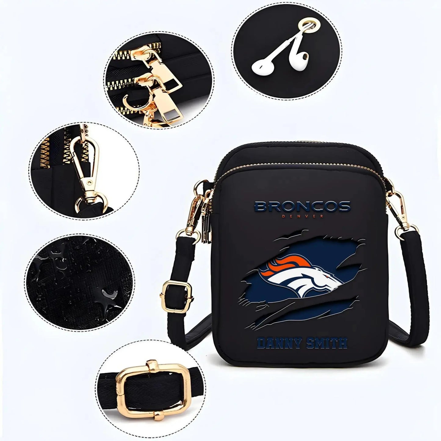 Denver Broncos Mini Crossbody Bag for Women New Trending 2025 AZBT2DMCB000033