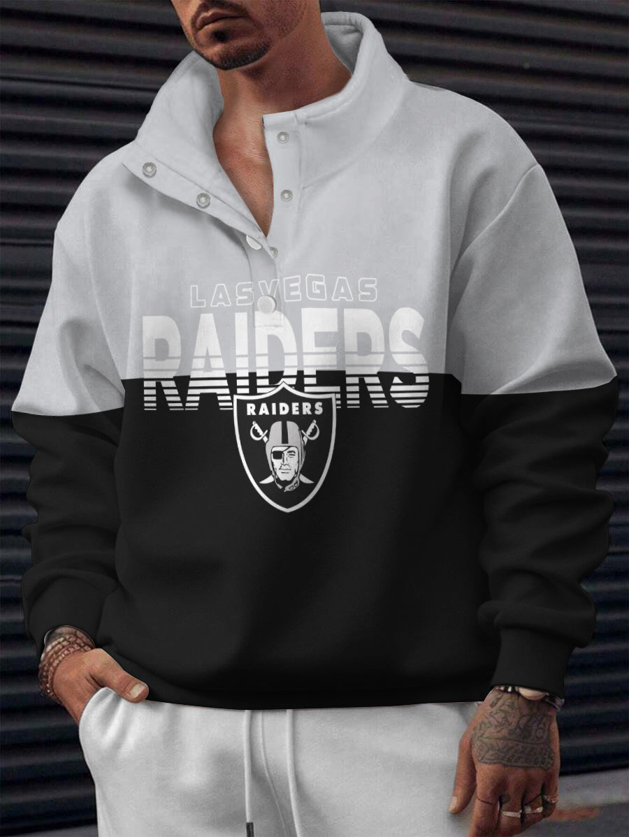 Las Vegas Raiders Casual Colorful Stand Collar Sweatshirt AZBTSCSW000622