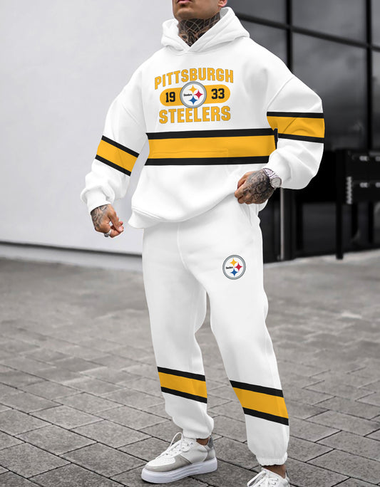 Pittsburgh Steelers Combo Pullover Hoodie And Sweatpants AZBTPHSP000035