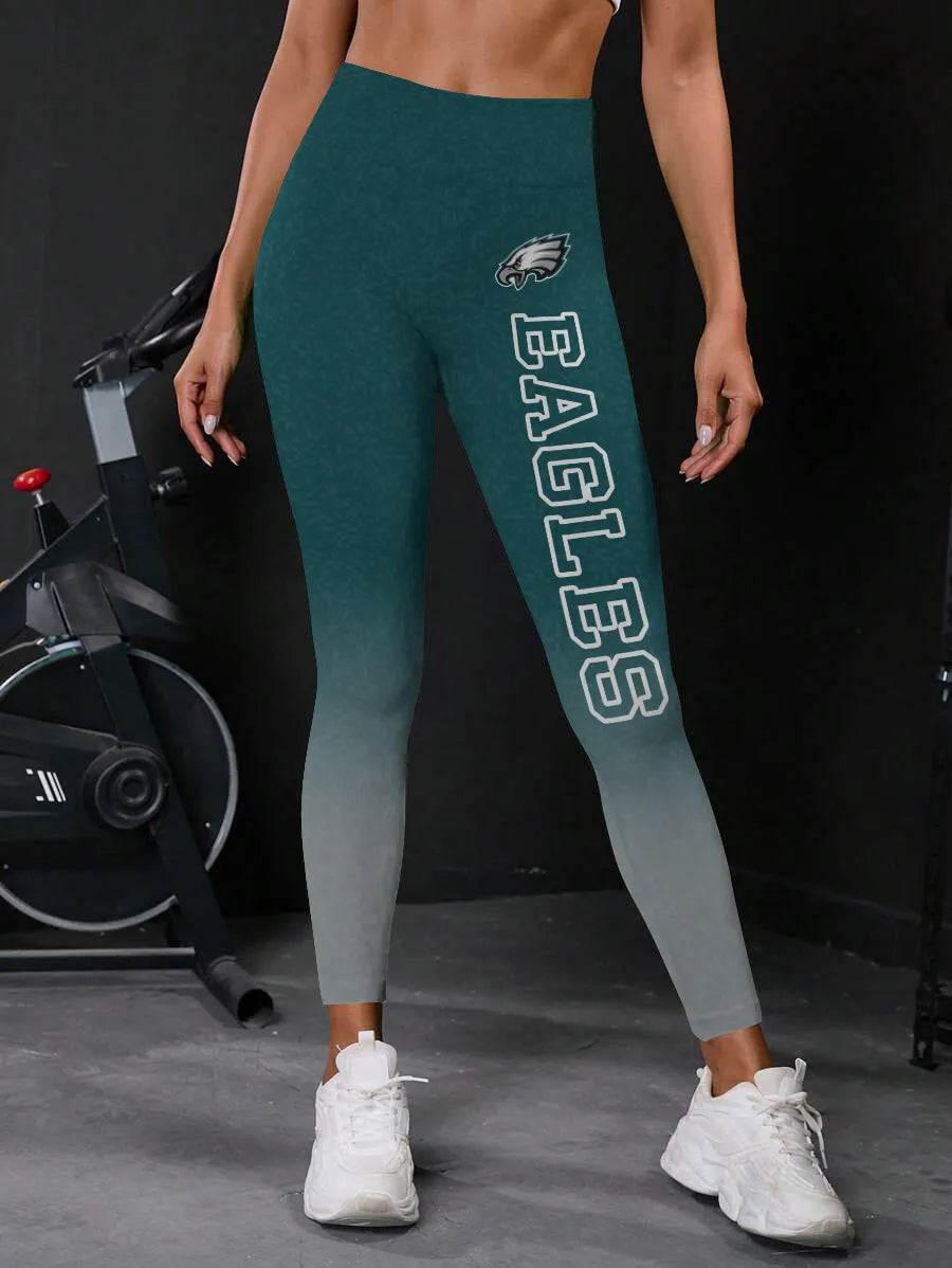 Philadelphia Eagles High Waist Push Up Printed Leggings (2)