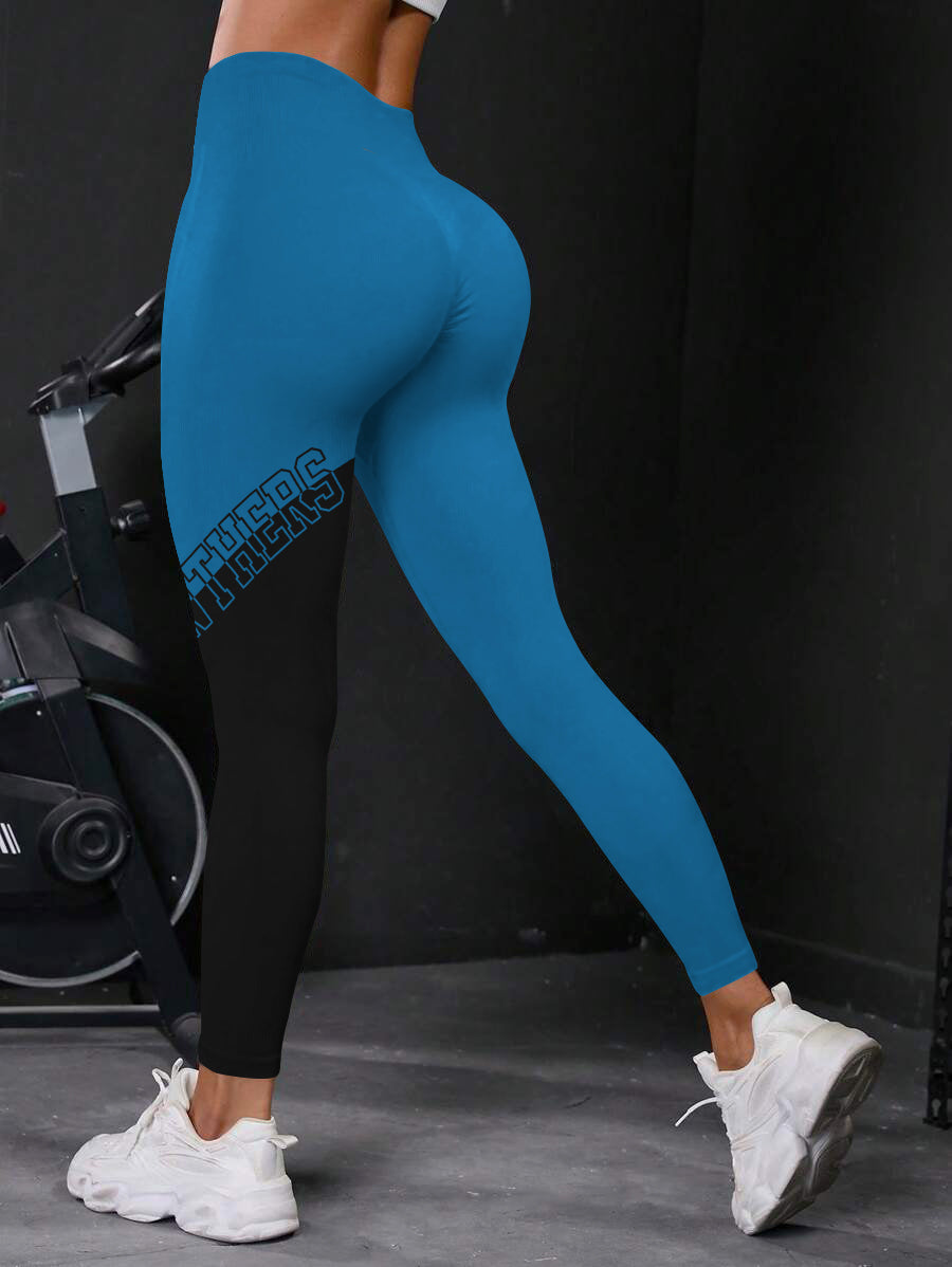 Carolina Panthers High Waist Push Up Printed Leggings (1)