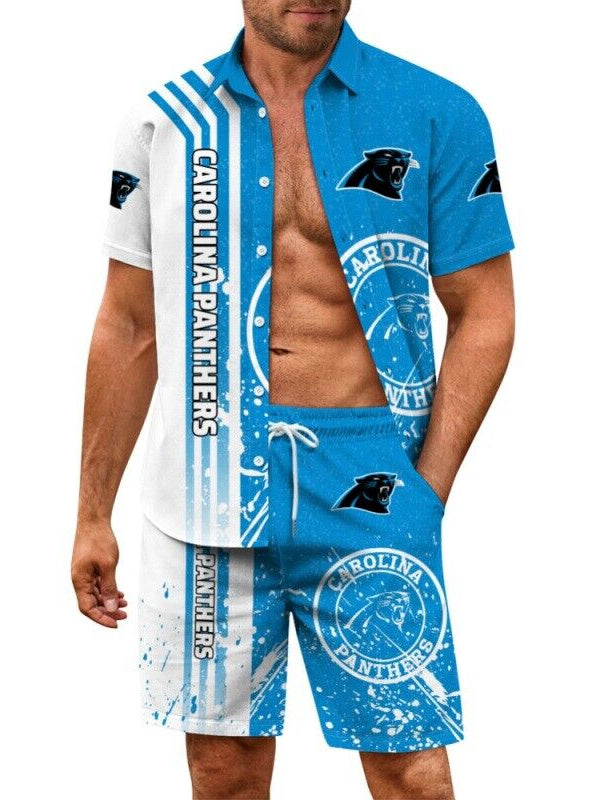 Carolina Panthers Combo Hawaiian Shirt and Shorts AZBTHWSS000131