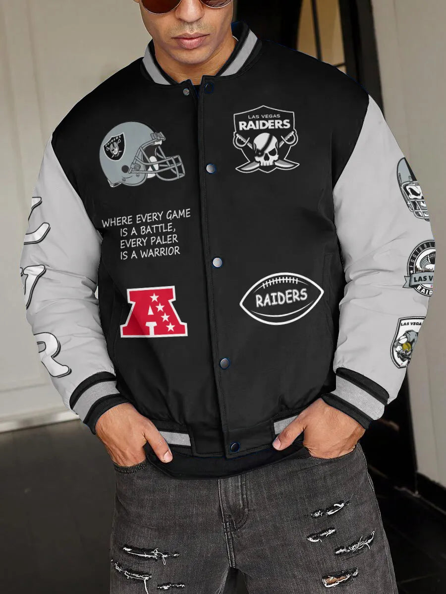 Las Vegas Raiders National Football League Varsity Jacket AZBTVJK000513