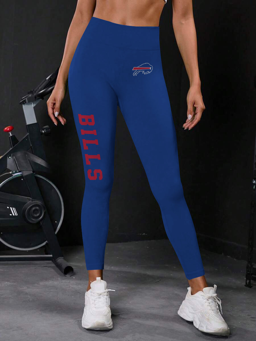 Buffalo Bills  High Waist Push Up Printed Leggings (1)
