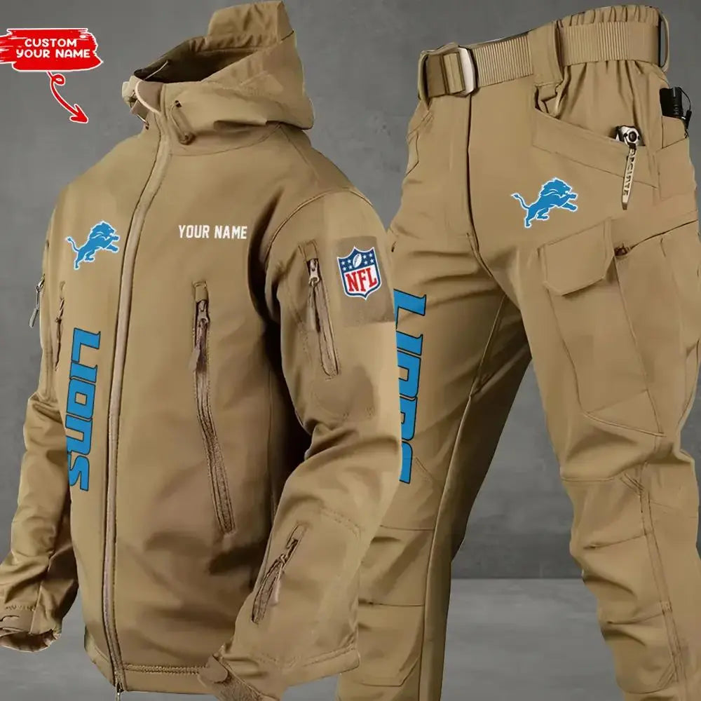 Detroit Lions Outdoor Jacket and Pants 000006