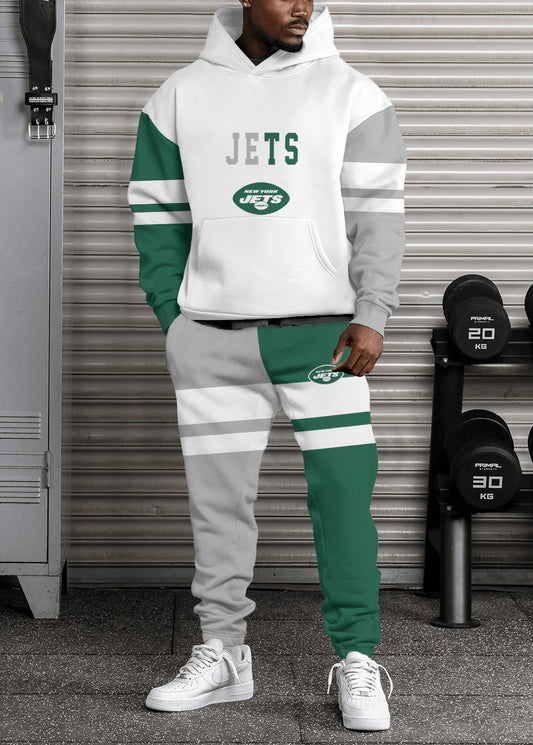 New York Jets Combo Pullover Hoodie And Sweatpants AZBTPHSP000172