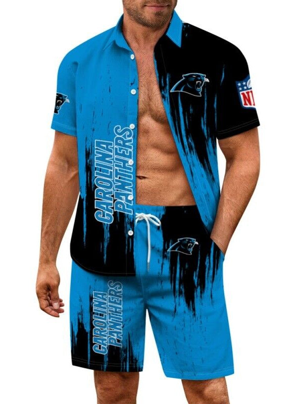 Carolina Panthers Combo Hawaiian Shirt and Shorts AZBTHWSS000021