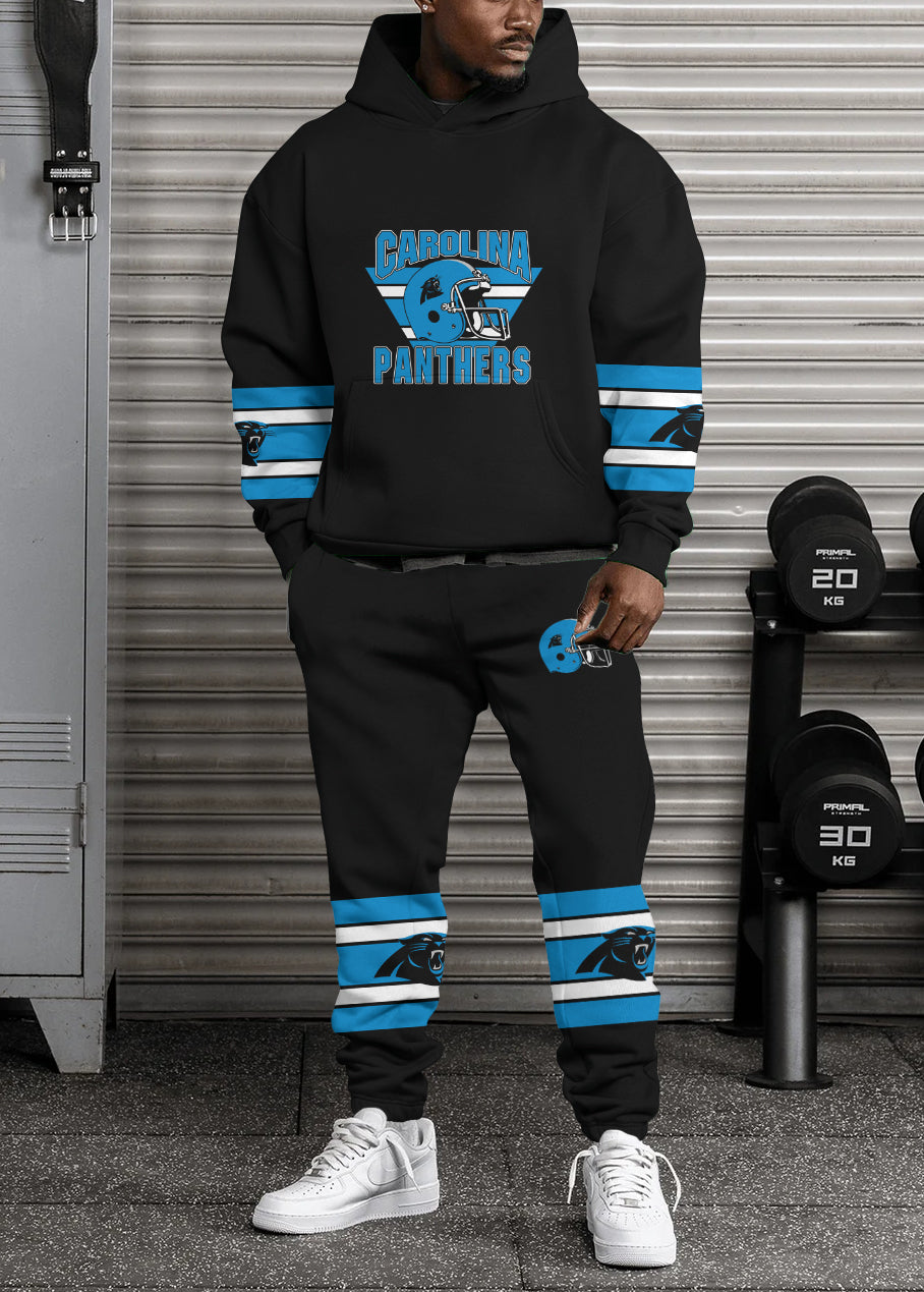 Carolina Panthers Combo Pullover Hoodie And Sweatpants AZBTPHSP000355
