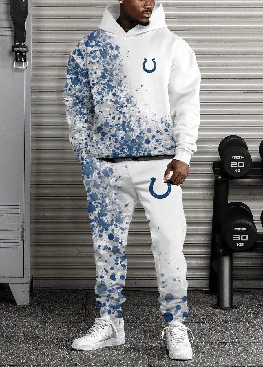 Indianapolis Colts Combo Pullover Hoodie And Sweatpants AZBTPHSP000200