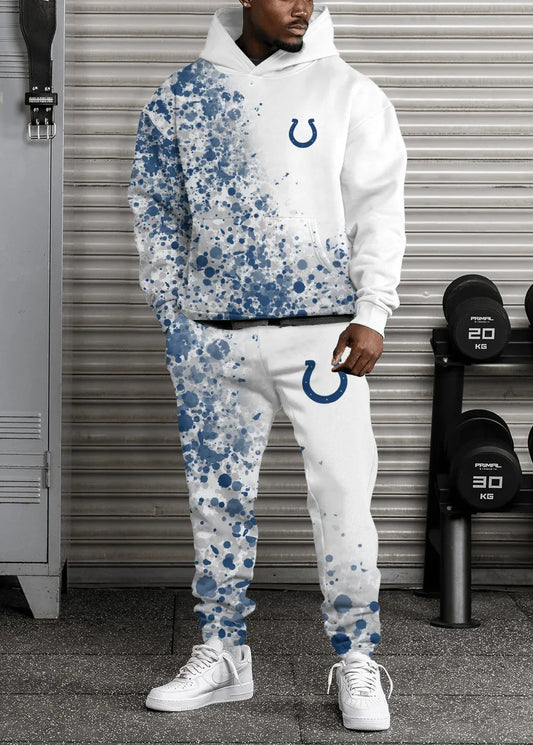 Indianapolis Colts Combo Pullover Hoodie And Sweatpants AZBTPHSP000200