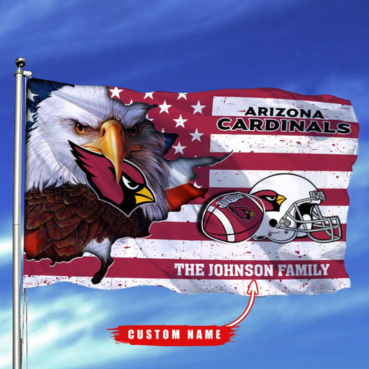 Arizona Cardinals-Flag-Custom Name