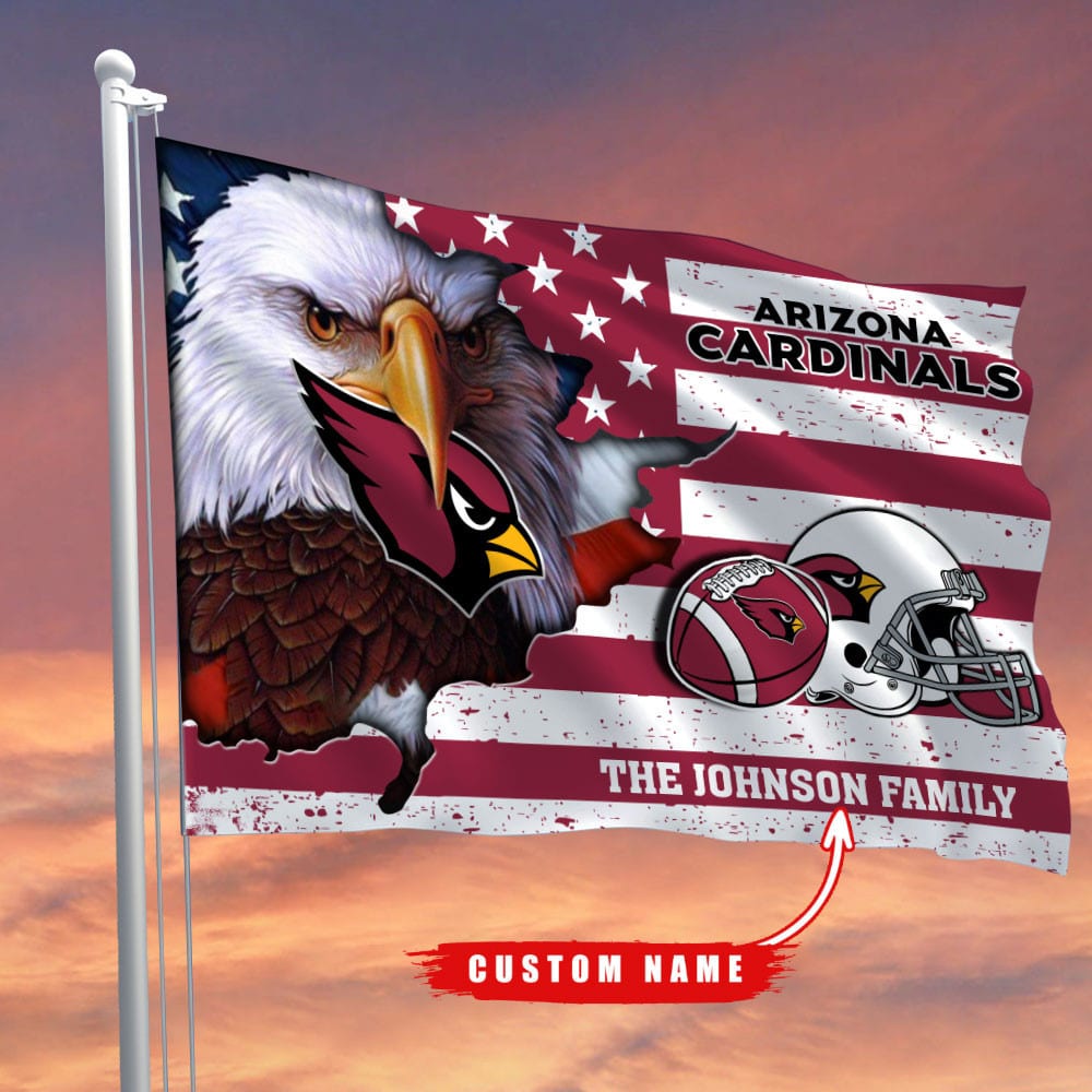Arizona Cardinals-Flag-Custom Name