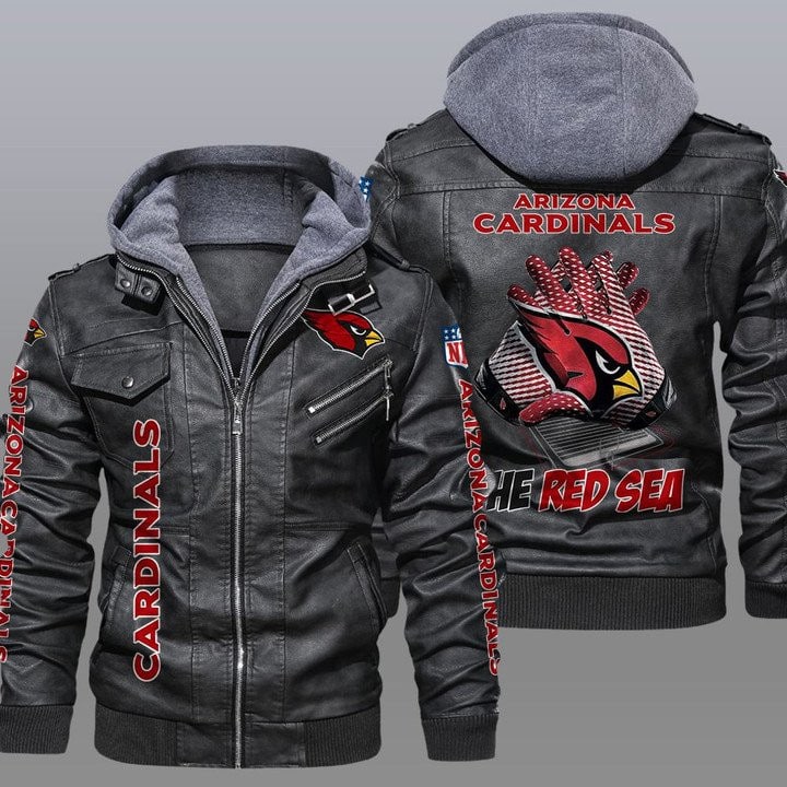 Arizona Cardinals Leather Jacket 01