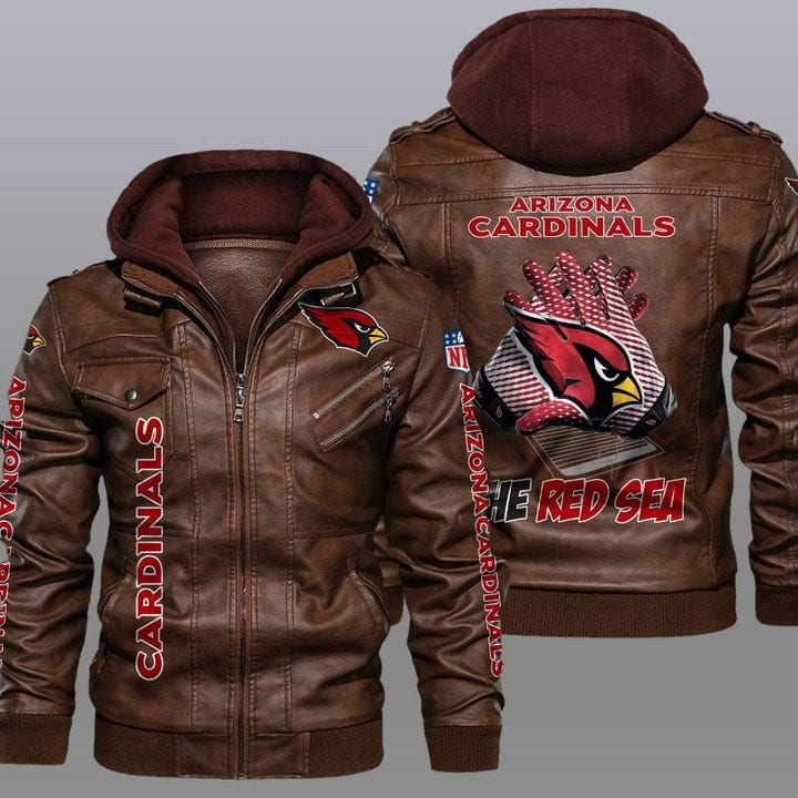 Arizona Cardinals Leather Jacket 01