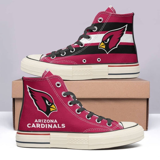 Arizona Cardinals New High Top Canvas Shoes 19