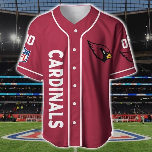Arizona Cardinals Personalized Baseball Jersey BG198